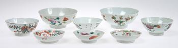 PARTI PORSLIN, 20 delar, Kina, 1800/1900-tal.