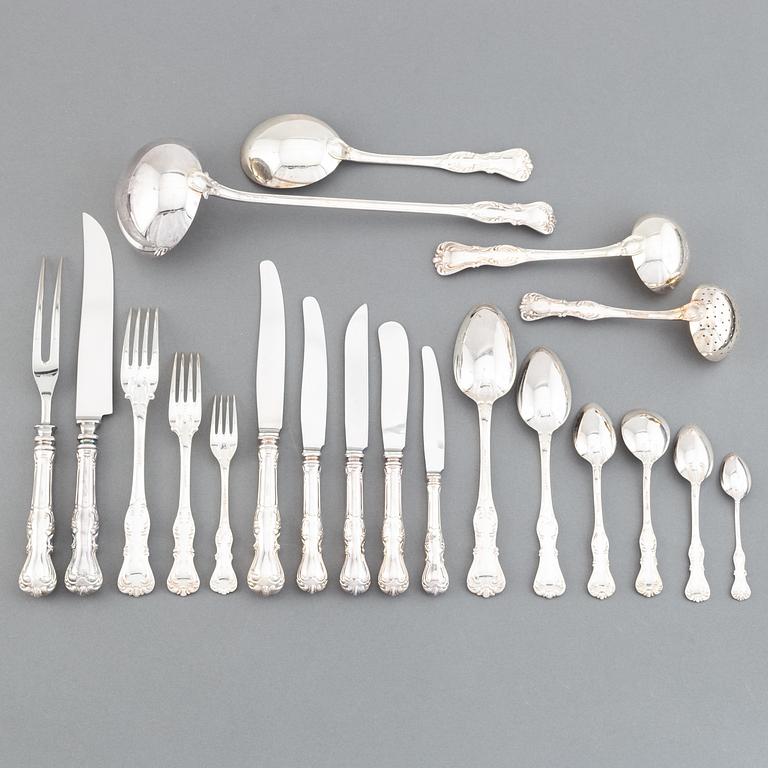 Cg Hallberg, a part 'Prins Albert' silver cutlery, Stockholm, 1947-48 (155 pieces).