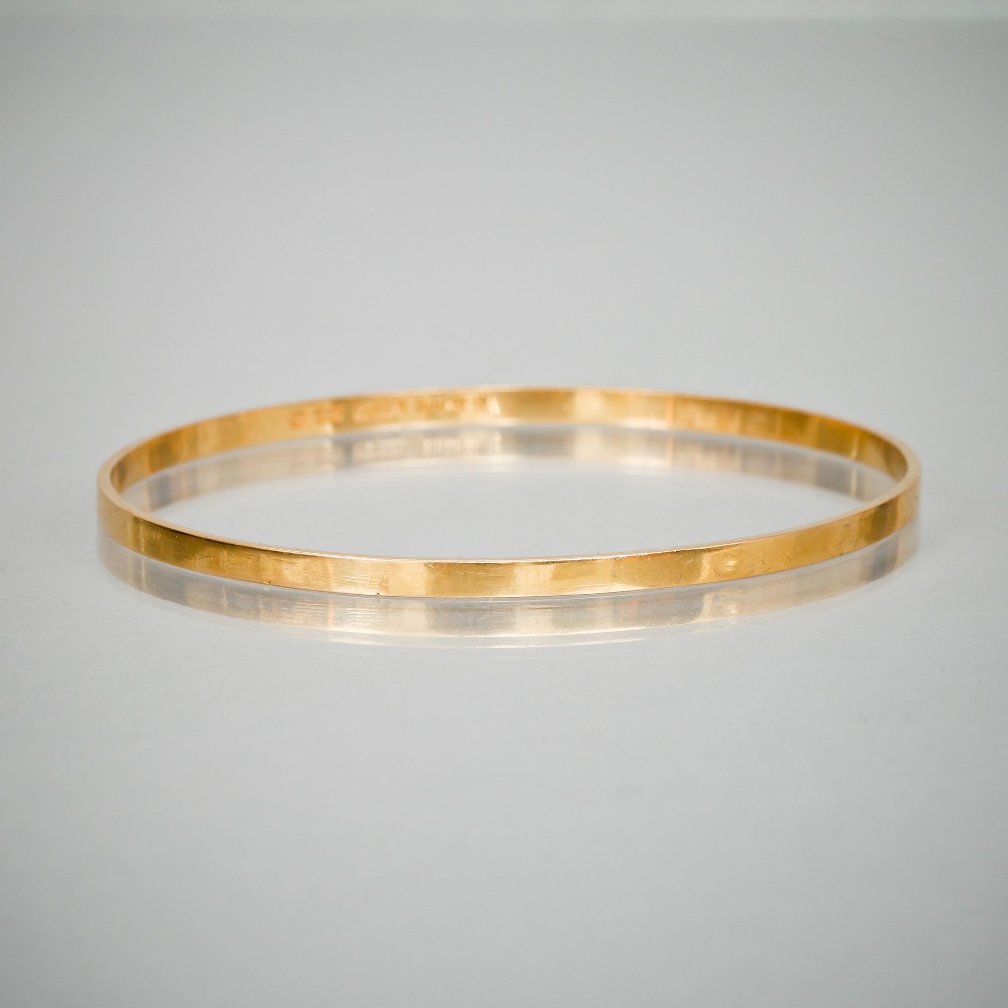 ARMLÄNK, 18k guld. Juvelen B Bengtsson, Malmö, 1974. Vikt 11,2 g.