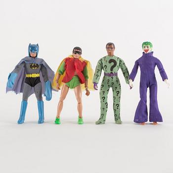 WORLDS GREATEST SUPER HEROES, 7 stycken actionfigurer, Batman, Mego, 1970-tal.