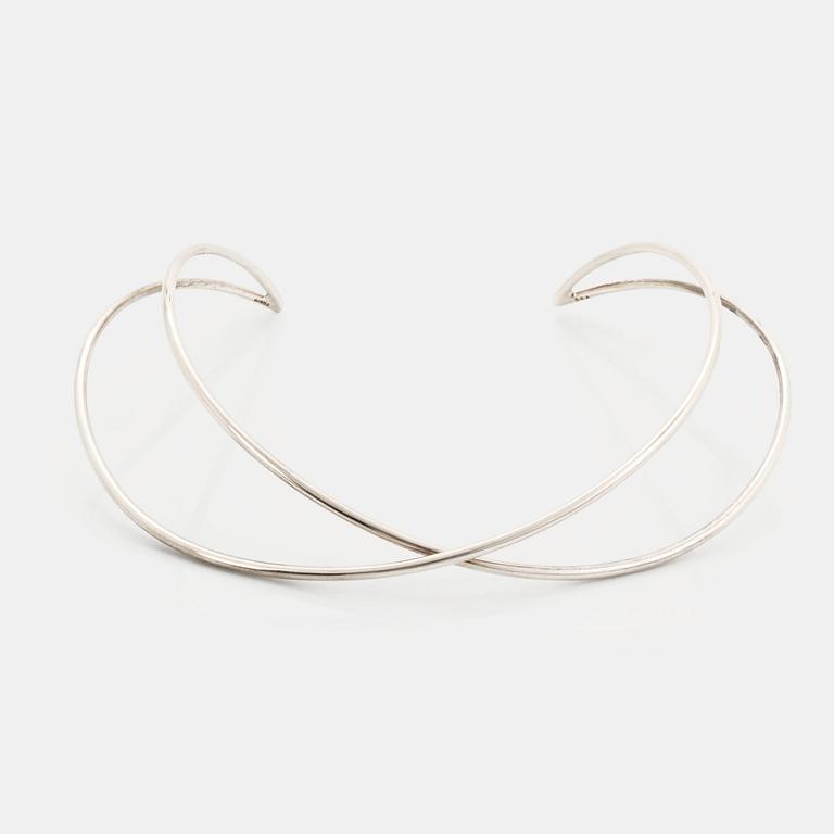 A Georg Jensen silver necklace design Allan Scharff.