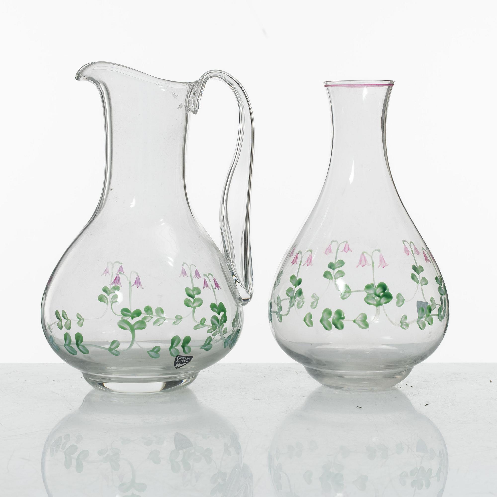 Eva Englund, a 27-piece 'Linnea' glass service, Orrefors.
