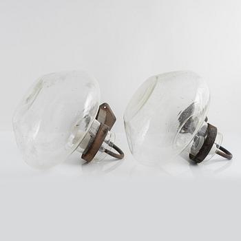 Vägglampor, ett par, Swedish Modern, ASEA, 1900-talets mitt.