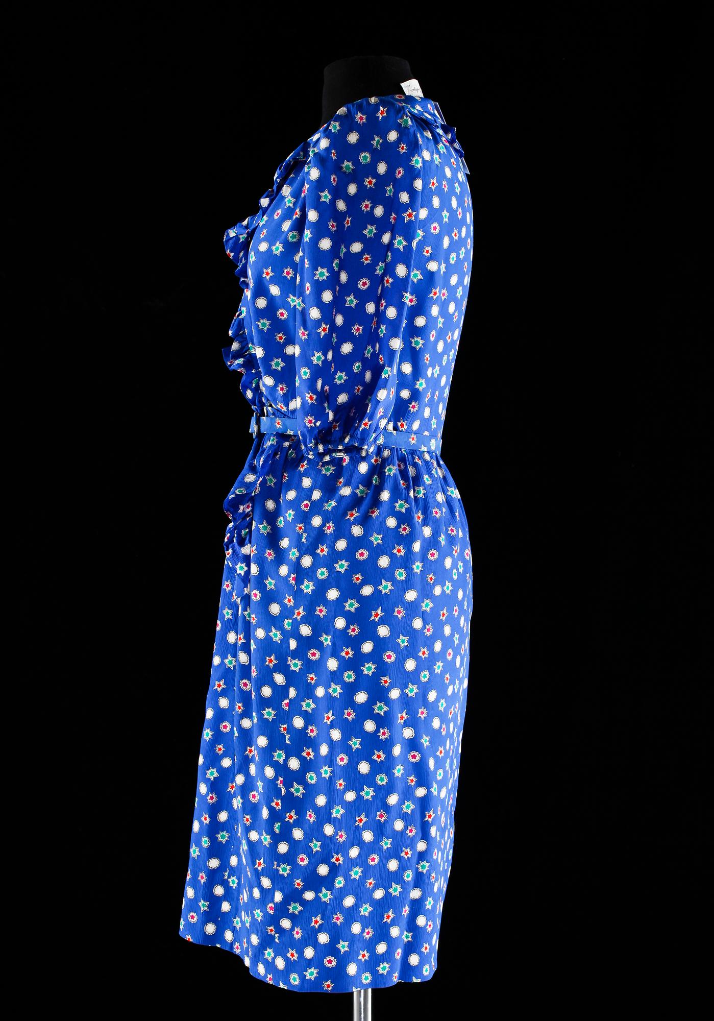 A 1980s silk dress by Nina Ricci.