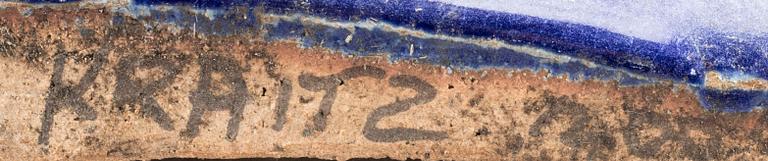 ULLA & GUSTAV KRAITZ, a signed and dated earhtenware sculpture.