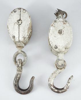 HISSBLOCK / SKOT, 2st, trä, 1800/1900-tal.