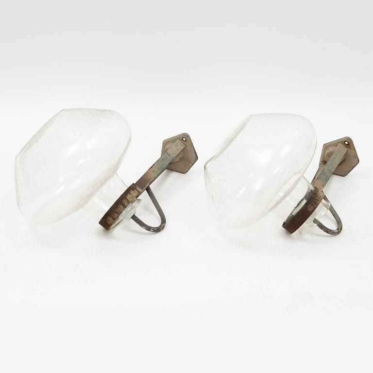 Vägglampor, ett par, Swedish Modern, ASEA, 1900-talets mitt.