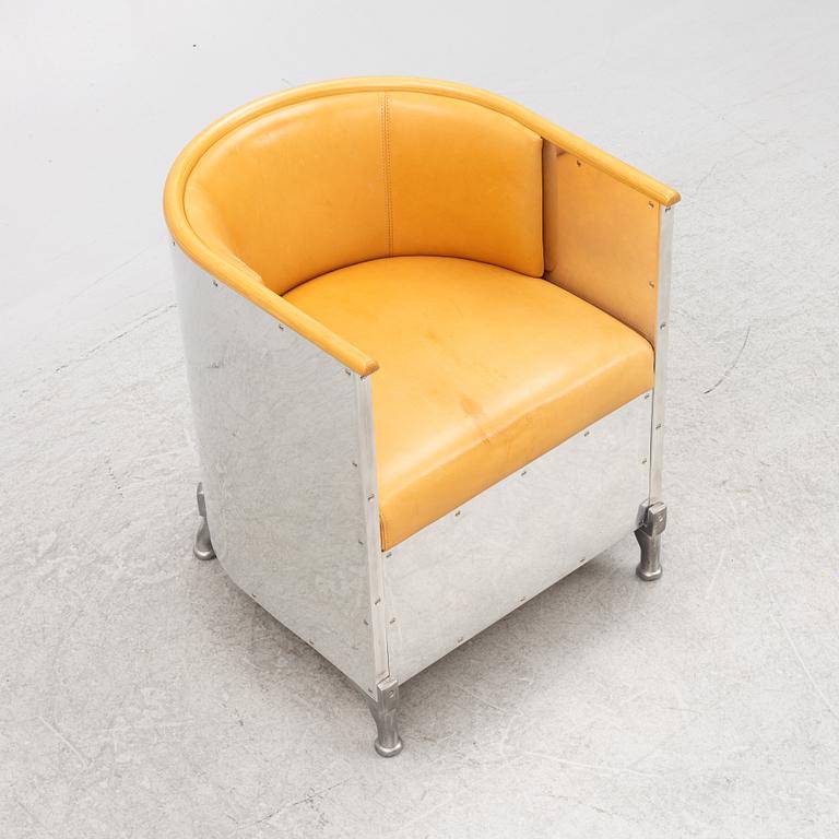Mats Theselius, "Aluminiumfåtöj", Källemo, formgiven 1990.