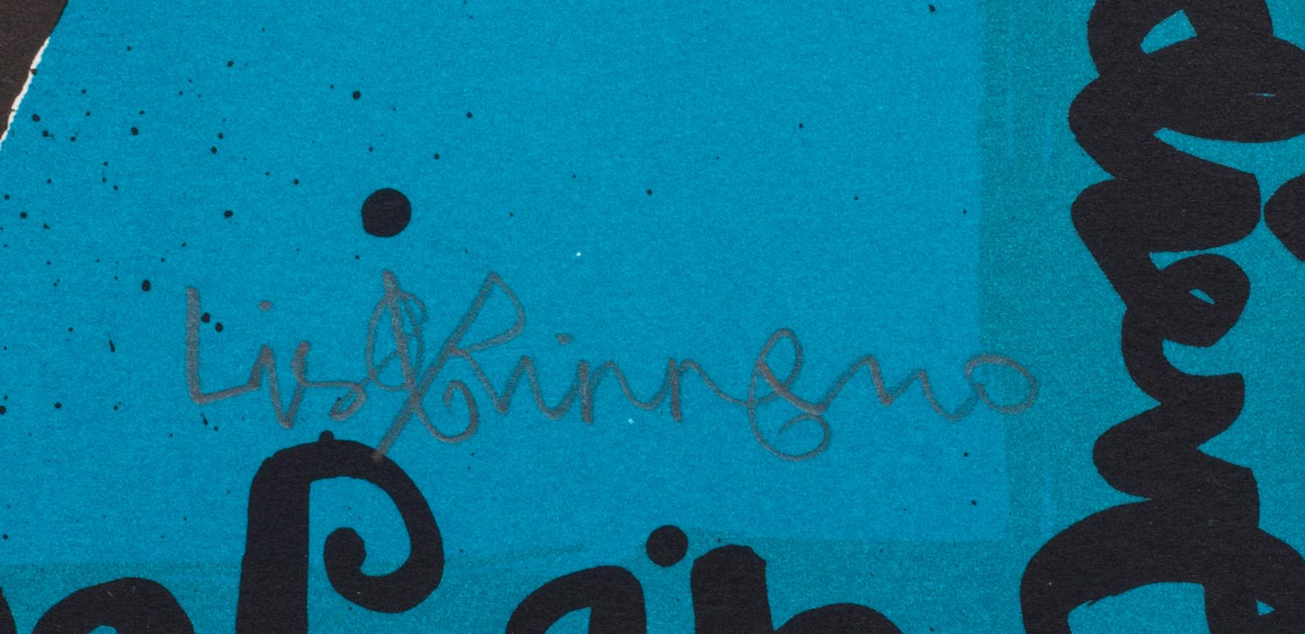 LISA RINNEVUO, färglitografi. Numrerad 109/195 och signerad.
