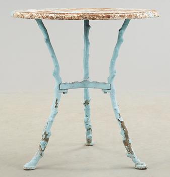 TRÄDGÅRDSBORD, gjutjärn, 1800-talets slut.