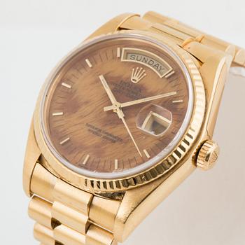 ROLEX, Day-Date, "Wood Dial".