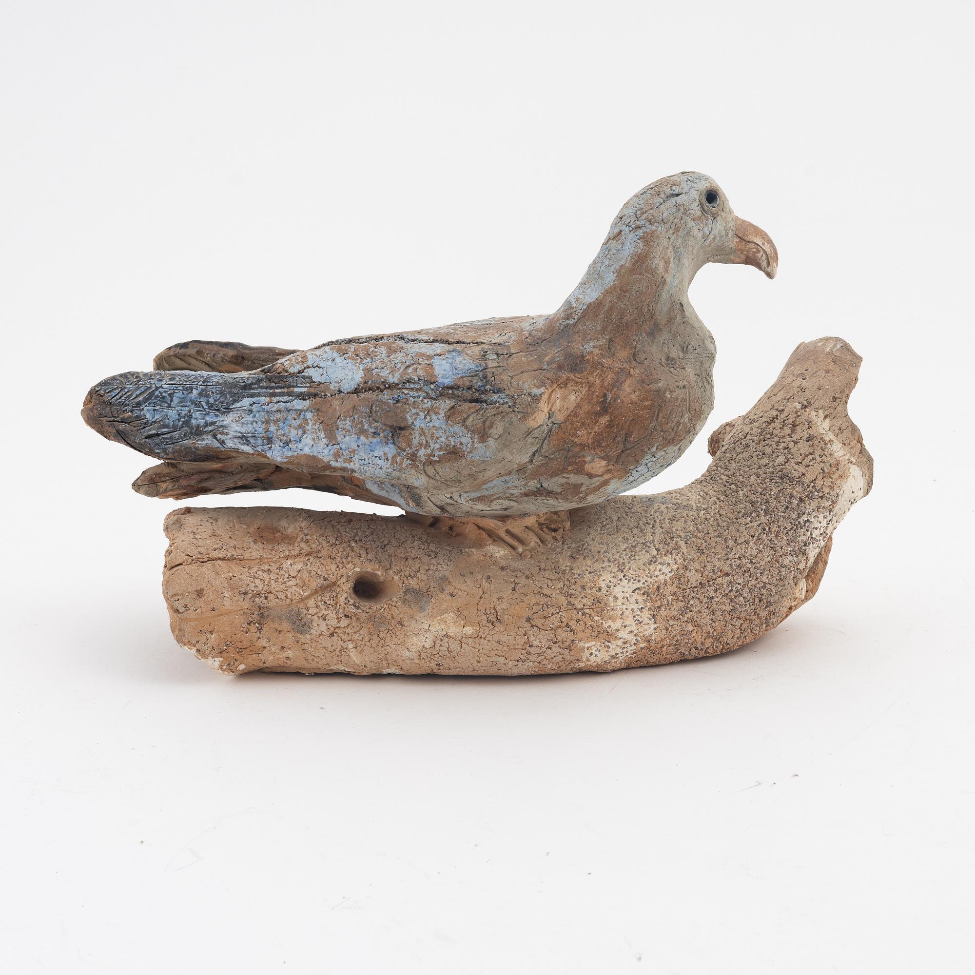 Henrik Allert, skulptur, delvis glaserat stengods, signerad.