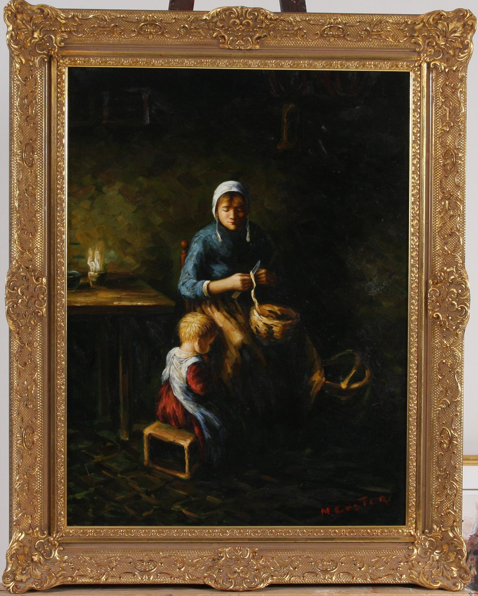 COSTER, NICOLAI, olja på duk, sign.