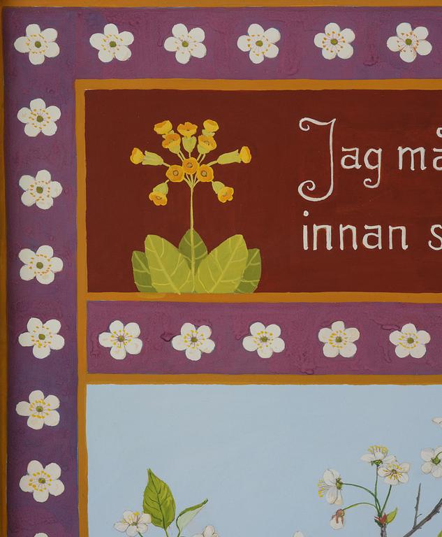 Stina Sunesson, "Jag målar våren" (I paint the spring).