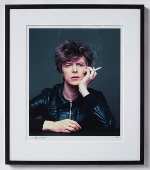 Masayoshi Sukita, "David Bowie, V-2 Schneider, 1977".