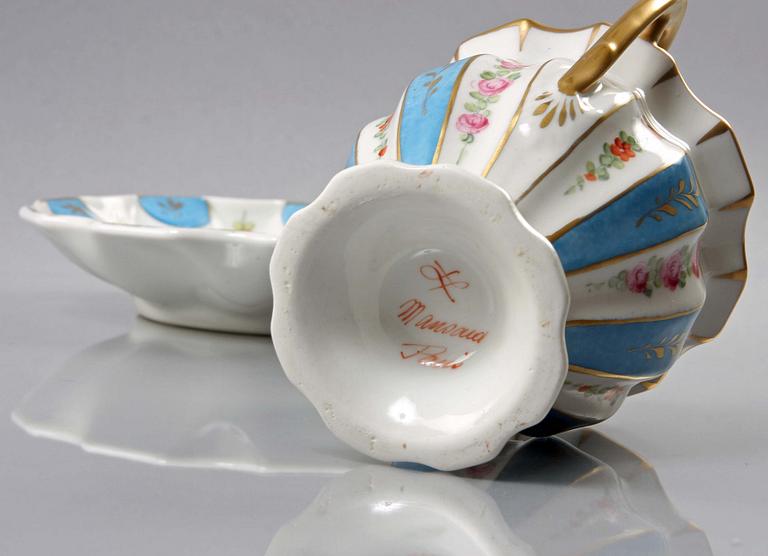 CHOKLADKOPP med FAT, porslin, Frankrike.