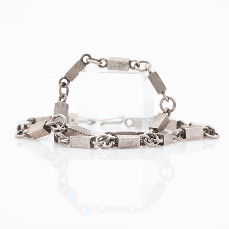 Wiwen Nilsson, necklace, sterling silver, Lund, 1966.