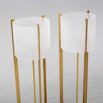 A contemporary pair of 'Arceaux' floor lights by Jacques Charles for Charles Paris.