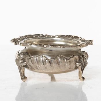 A French silver salt cellar, mark of Alphonse Debain, Paris, active 1883-1911.