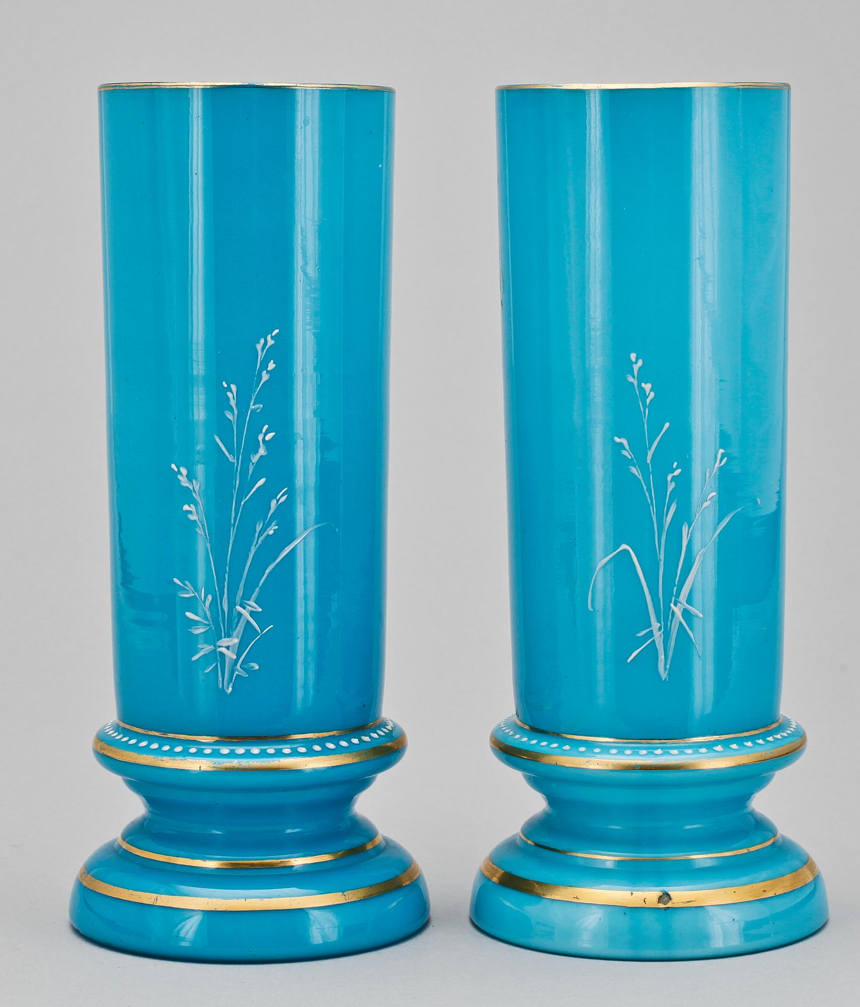 VASER, 2 st, glas, 1800-tal.