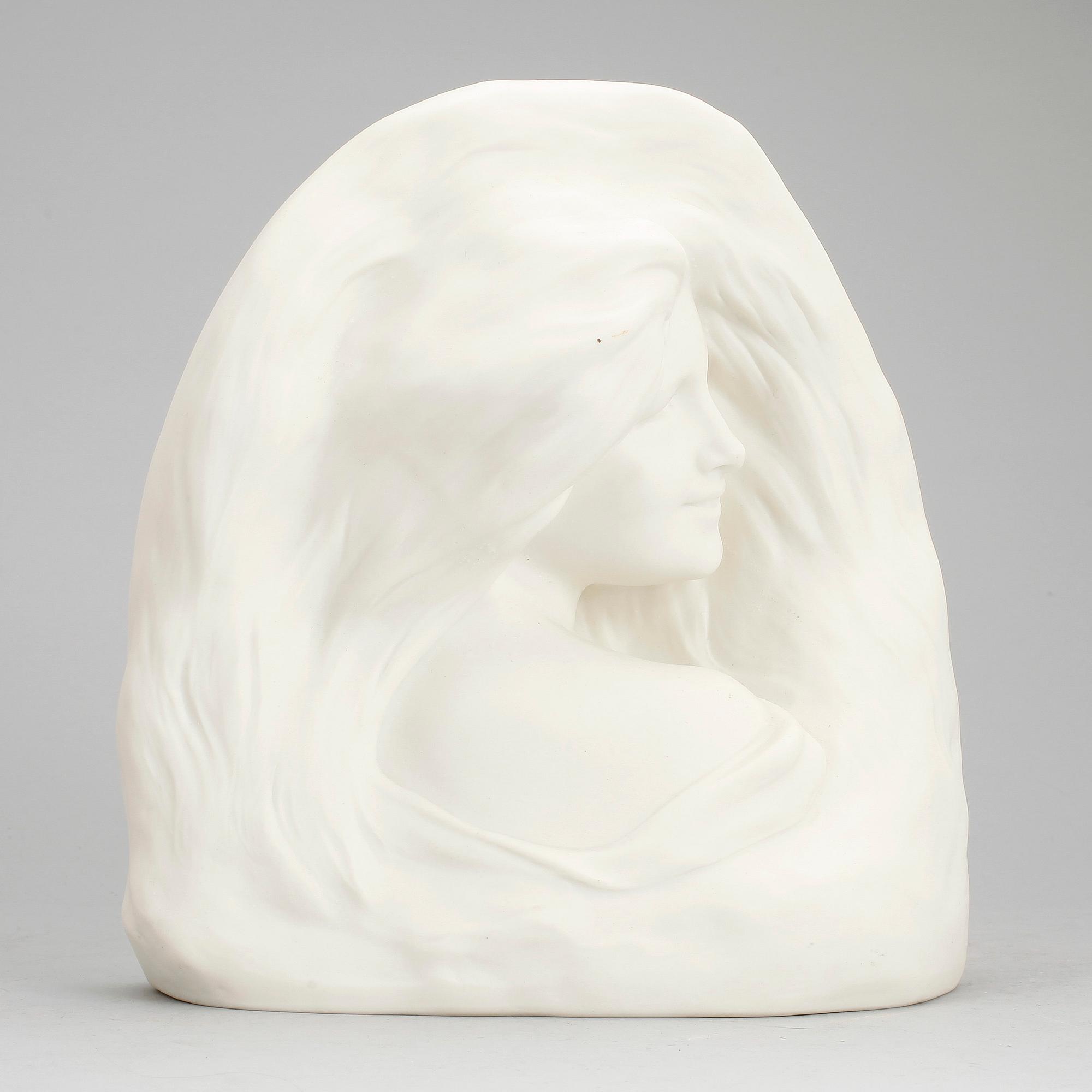 SKULPTUR, parian, Herman Neujd, Gustafsberg, 1908.