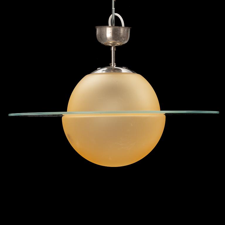 Ceiling lamp, Saturn-type, 1940s-50s.