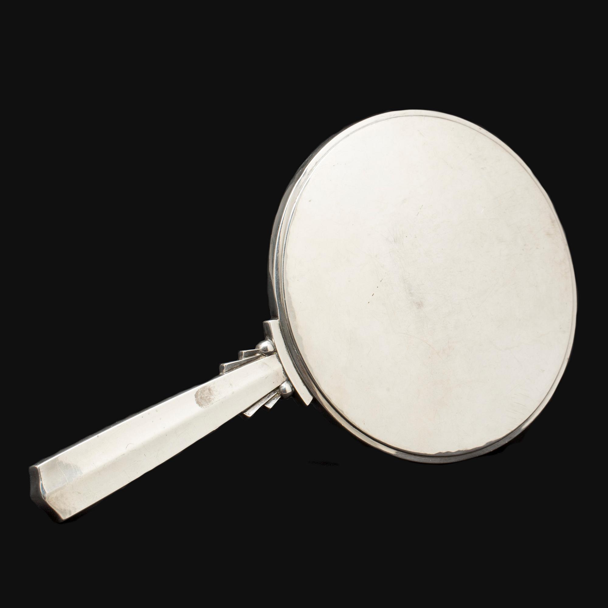 HANDSPEGEL, sterlingsilver, Georg Jensen, Danmark, 1930-tal.