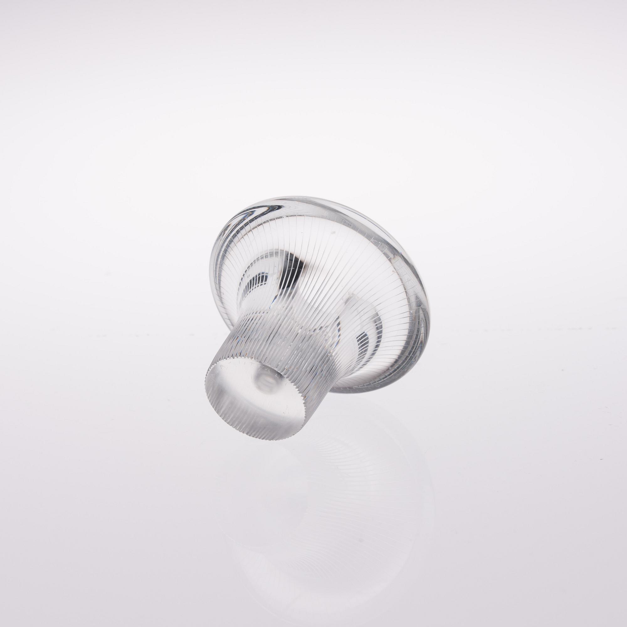 TAPIO WIRKKALA, KONSTGLAS, "Tatti" (Sopp), signerad Tapio Wirkkala Iittala.