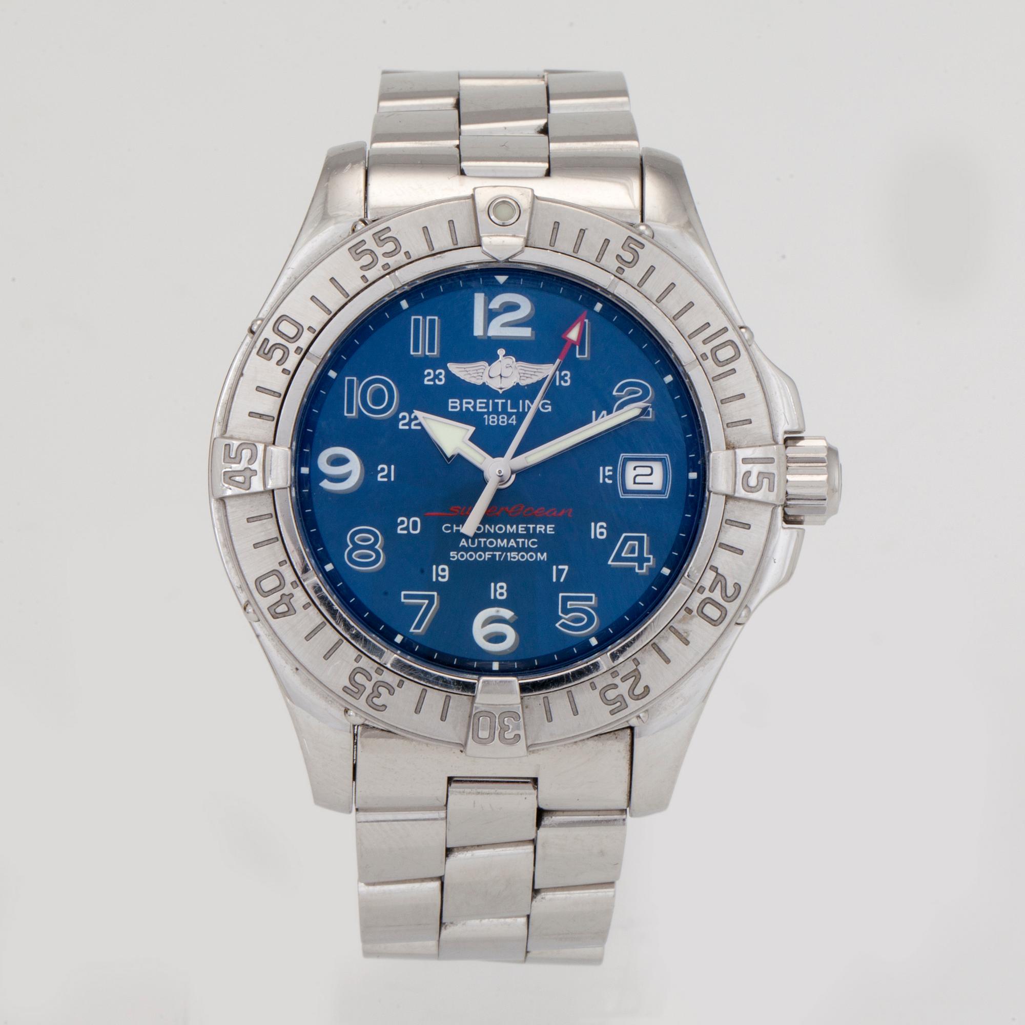 BREITLING, SuperOcean(5000FT/1500M), Chronometre, wristwatch, 42 mm,