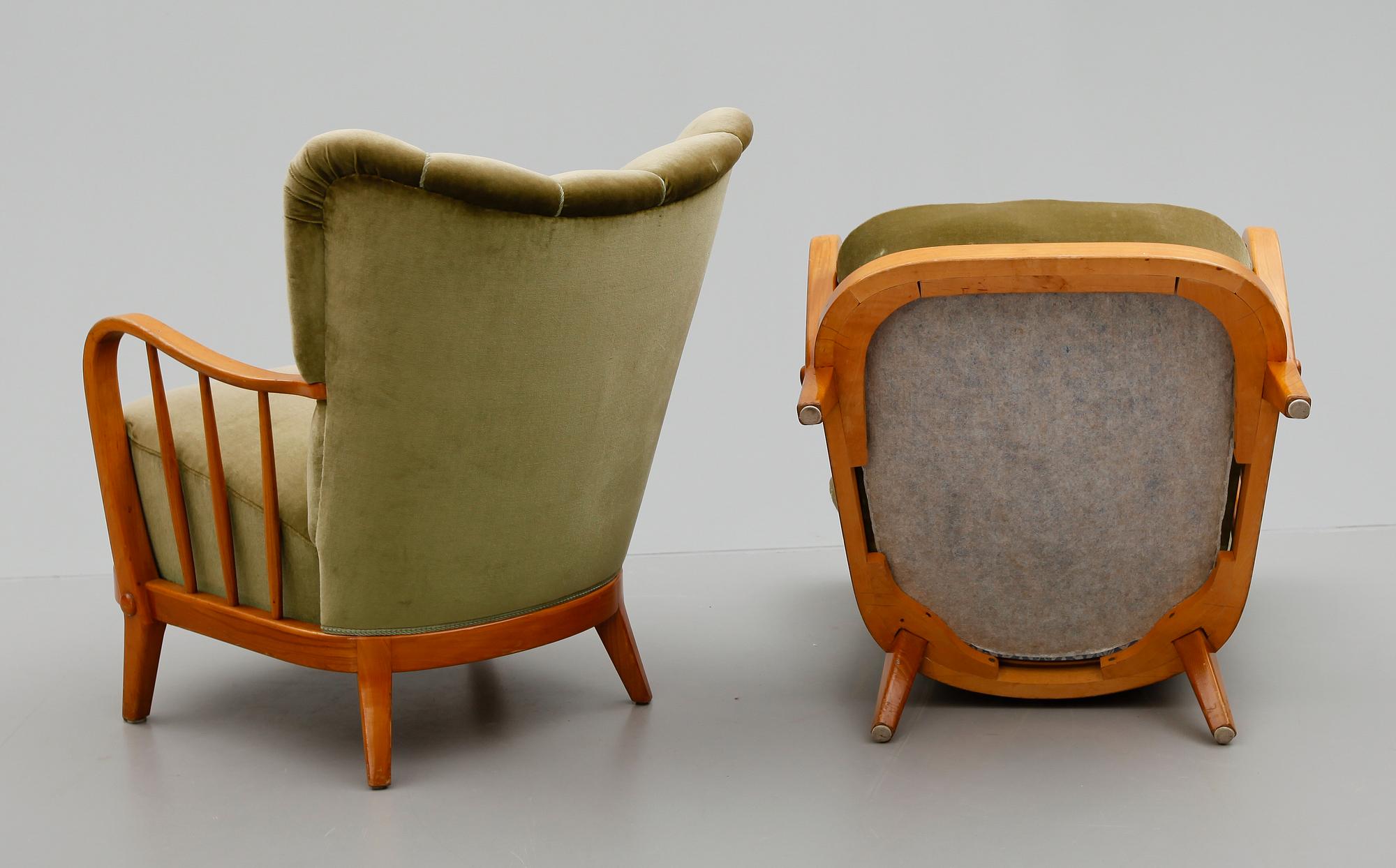 SOFFGRUPP, 3 delar, 1940-/50-tal.