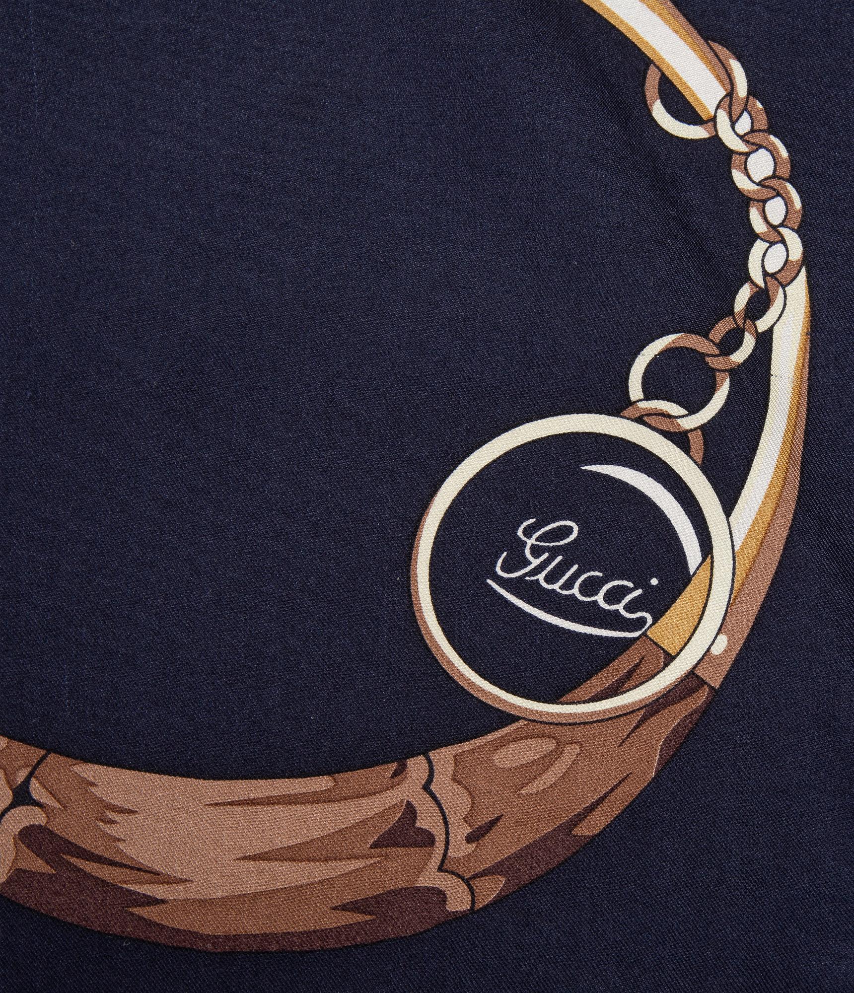 GUCCI, silk scarf.
