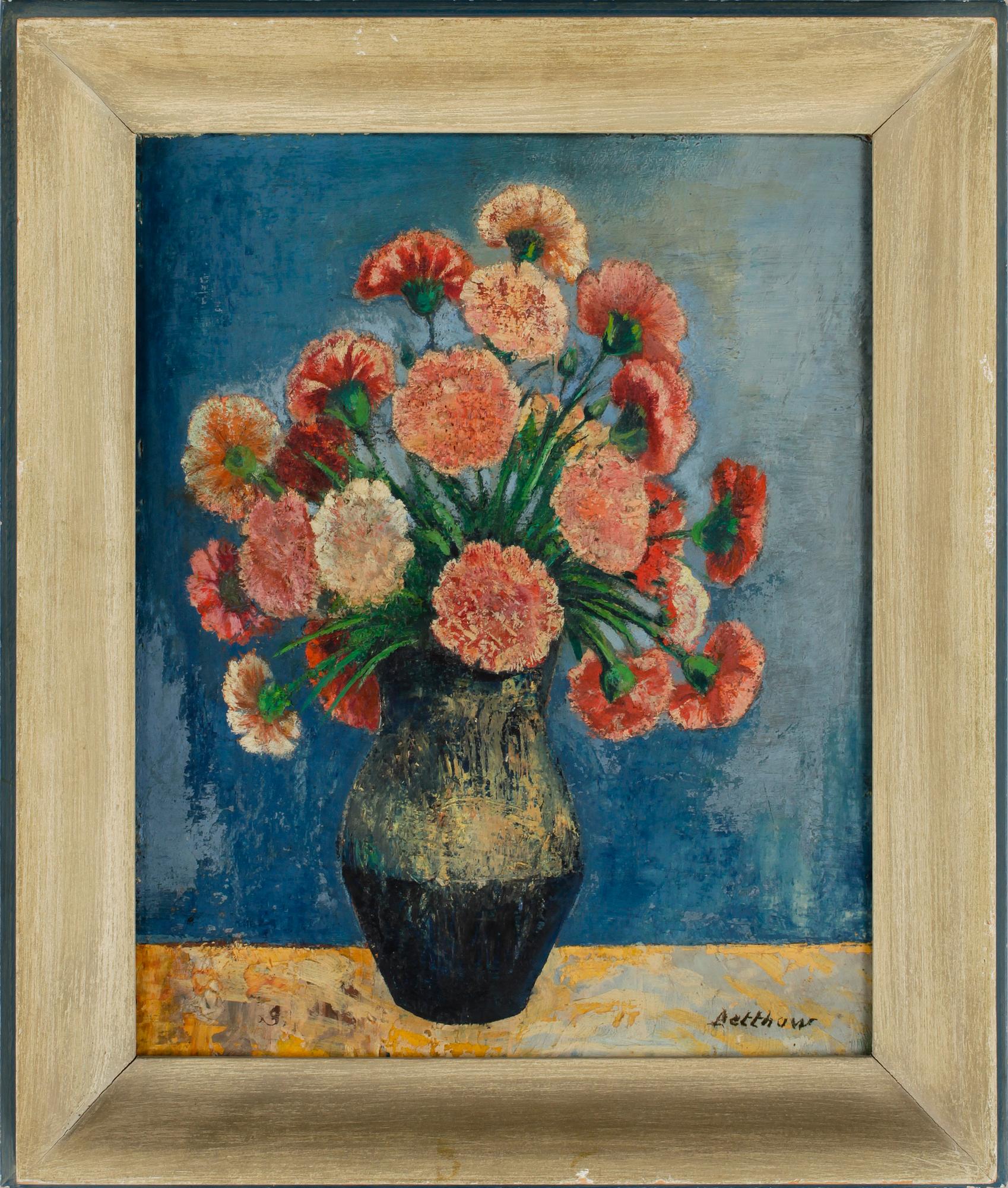 ERIC DETTHOW, olja på pannå, sign.