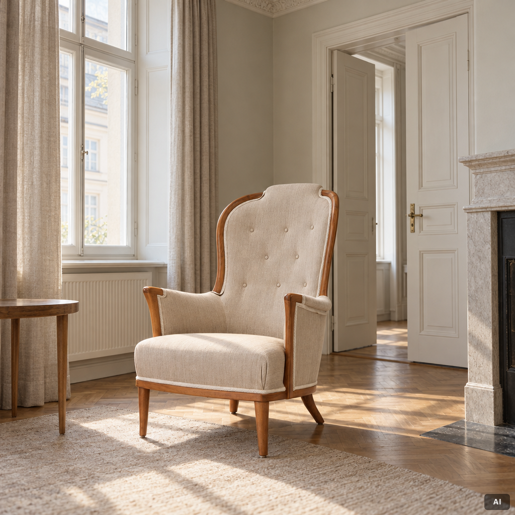 Carl Malmsten, Armchair, “Vår fru”, OH Sjögren.