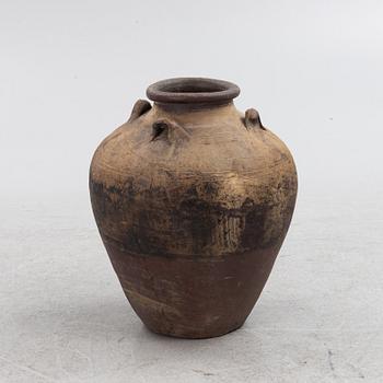 A ceramic vase, 19th century or older.