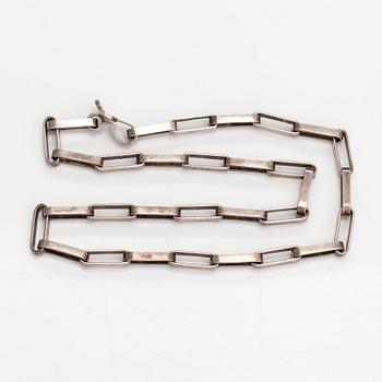 Karl-Ingemar Johansson, A sterling silver necklace. Gothenburg 1987.