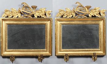 SPEGELLAMPETTER, ett par, Karl Johan, 1800-talets första hälft.