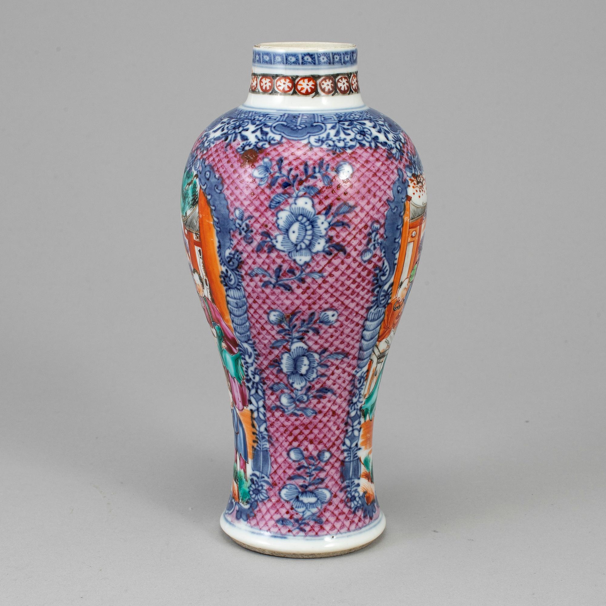 VAS, kompaniporslin. Qingdynastin, Qianlong (1736-95).