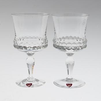 INGEBORG LUNDIN, a set of 16 glasses, "Silvia", Orrefors. Designed in 1957.