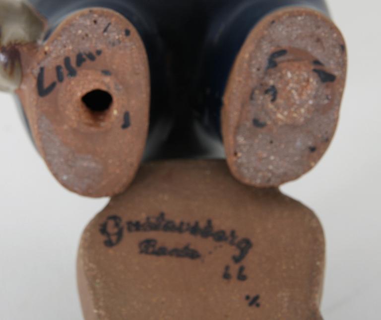 FIGURINER, 2 st, stengods, Lisa Larson, Gustavsberg.