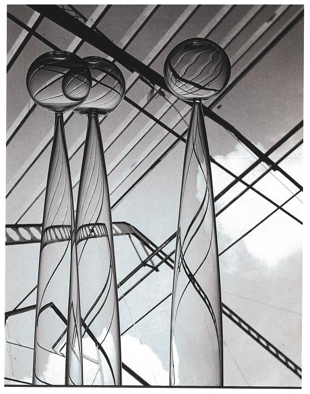 John Selbing, skulptur "Klot över kon", Orrefors ca 1957.