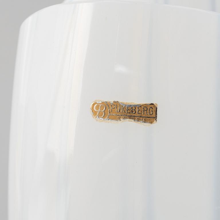 Uno Westerberg, three 'Spectra' glass vases, Pukeberg, Sweden, mid20th century.