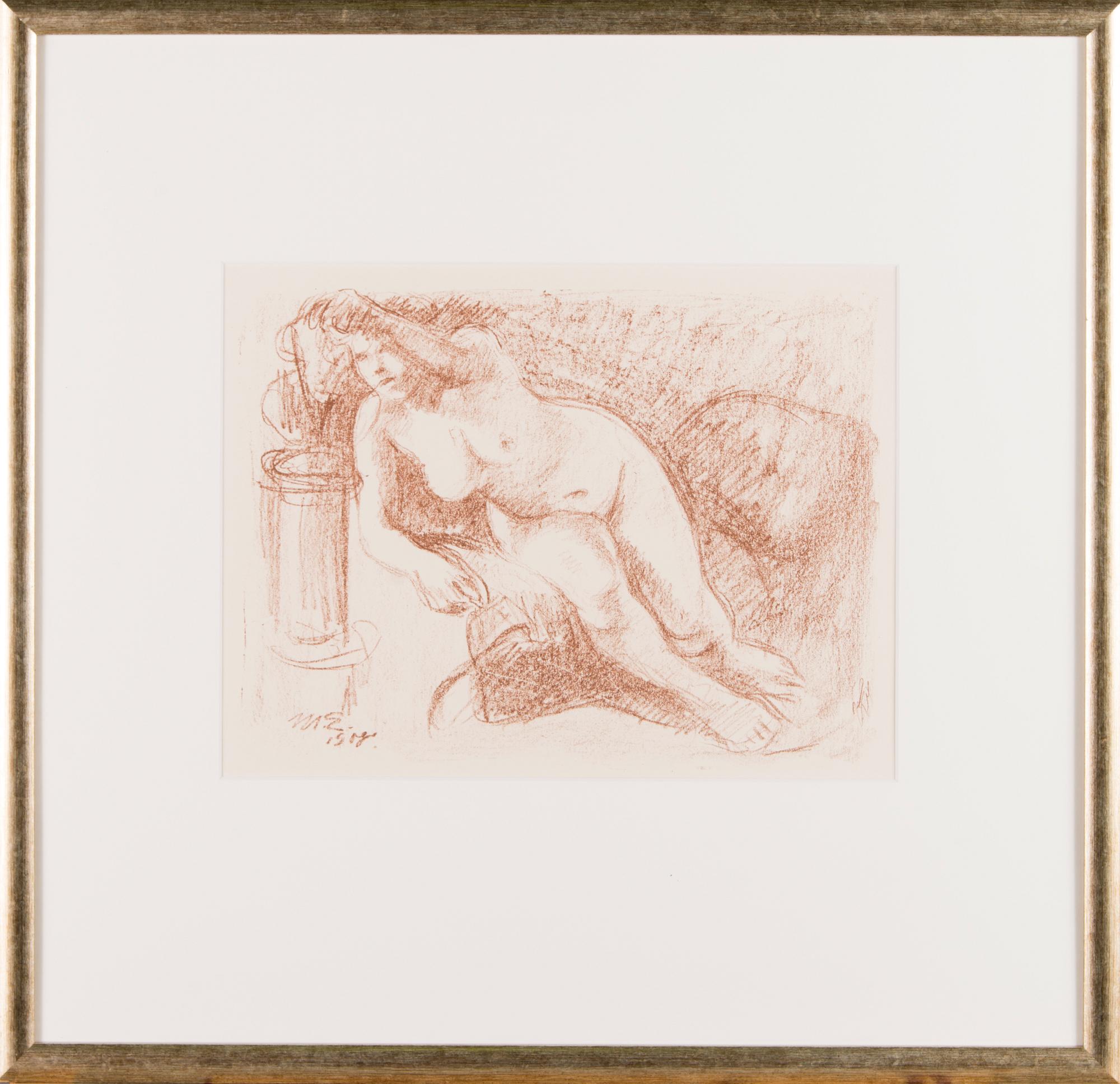 MAGNUS ENCKELL, lithograph, signed and dated 1908 in the plate.