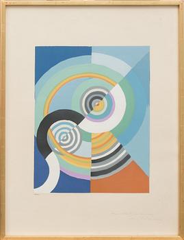 ROBERT DELAUNAY, efter, färgserigrafi, signerad av Sonia Delaunay och numrerad 179/300, utförd 1953.