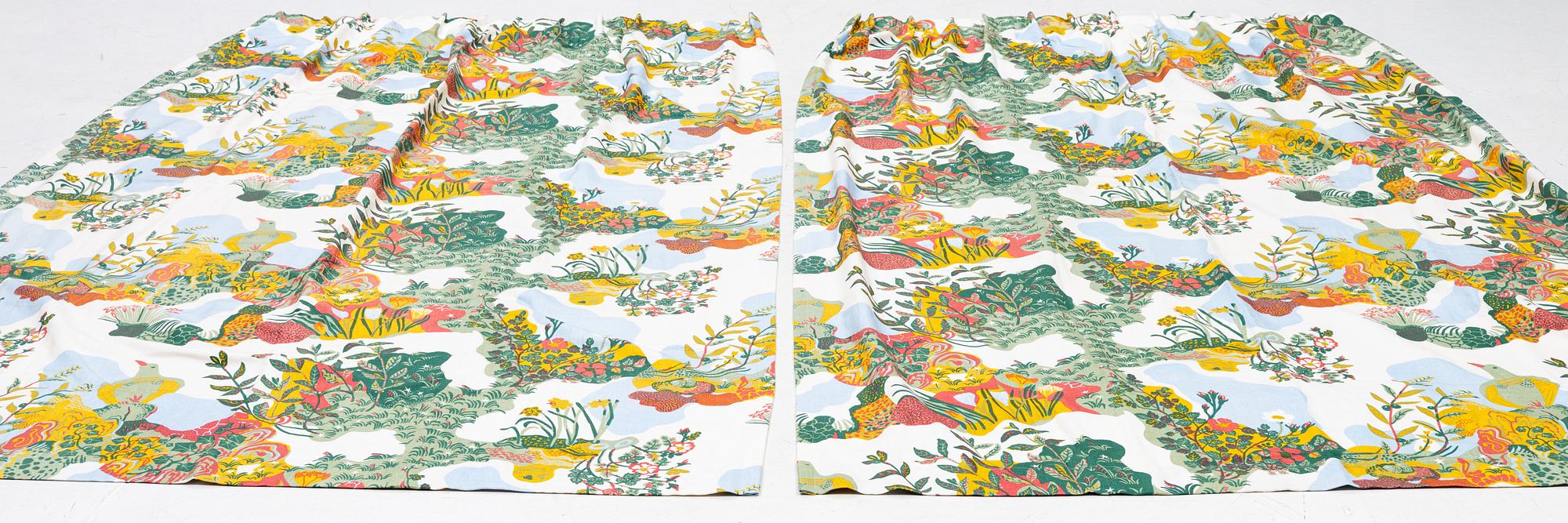 Josef Frank, curtains, a pair, "Anacreon", Svenskt Tenn.