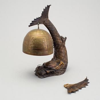 A Chinese table bell, Qing dynasty.