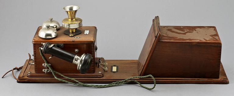 VÄGGTELEFON, Stockholms telefonaktiebolag, omkring 1900.