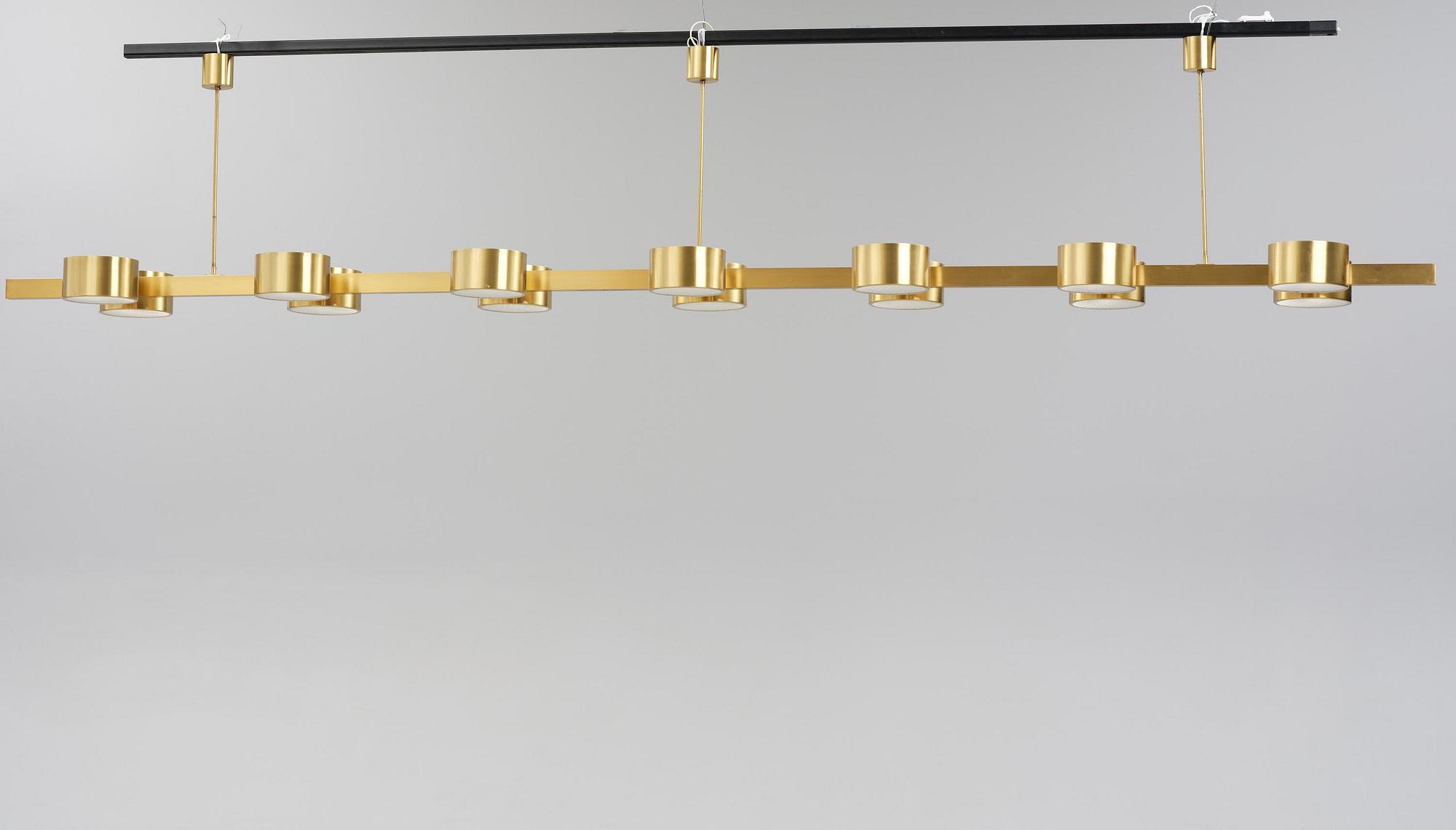 Hans-Agne Jakobsson, a monumental ceiling lamp model T 261/14, Hans-Agne Jakobsson AB, Markaryd, 1950s-60s.