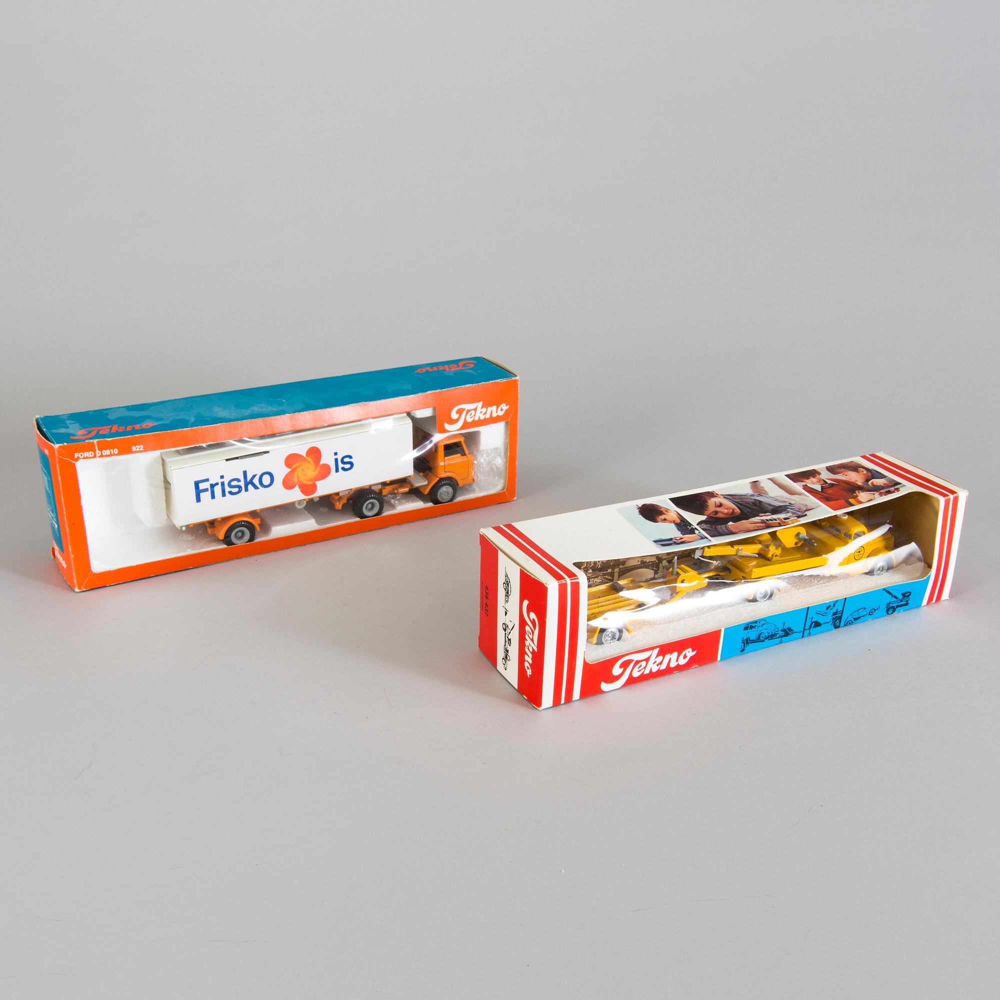 TEKNO, 2 stycken, Danmark och Holland, 1960/70-tal.