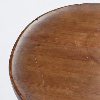 Axel Einar Hjorth, a stained pine 'Utö' table, Nordiska Kompaniet, Sweden 1930s.