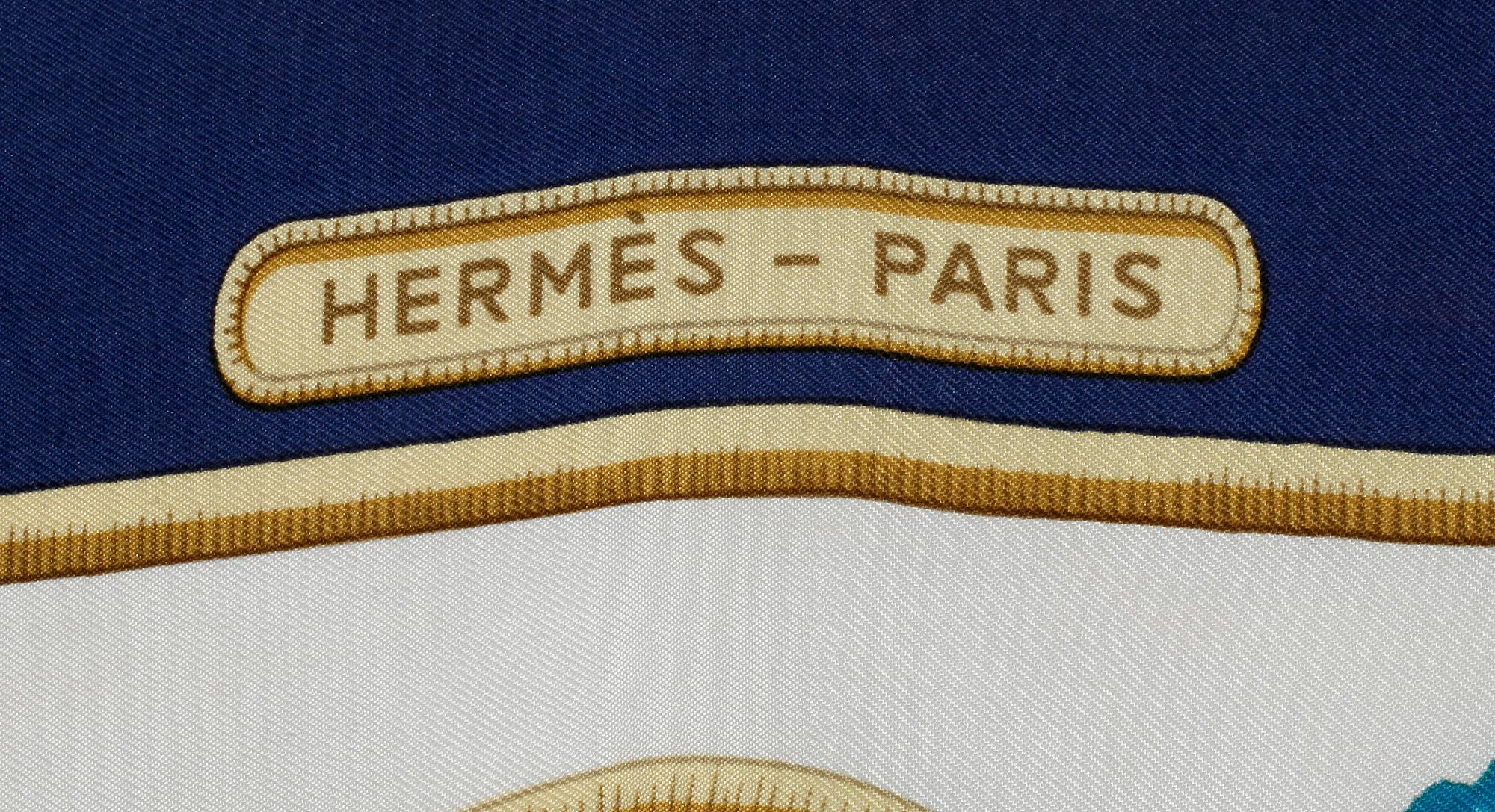 SCARF, siden, "Caraïbes", Christiane Vauzelles, Hermès.